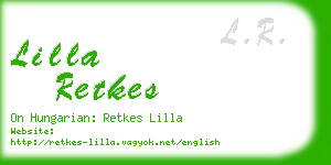 lilla retkes business card